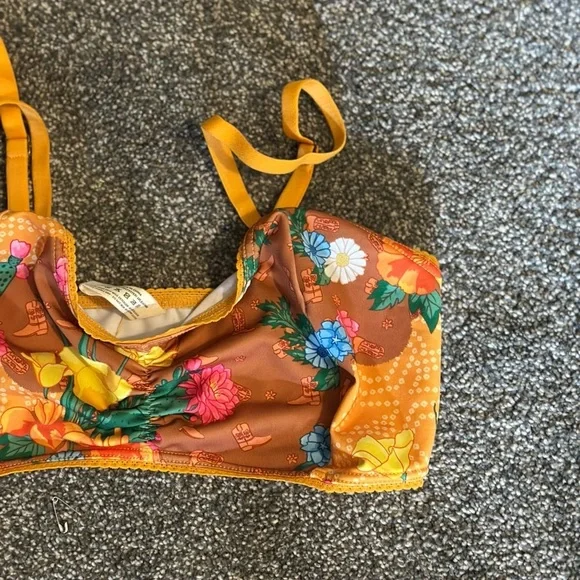 Spell Joshua Tree Bralette Floral Bikini Top - Picture 3 of 6